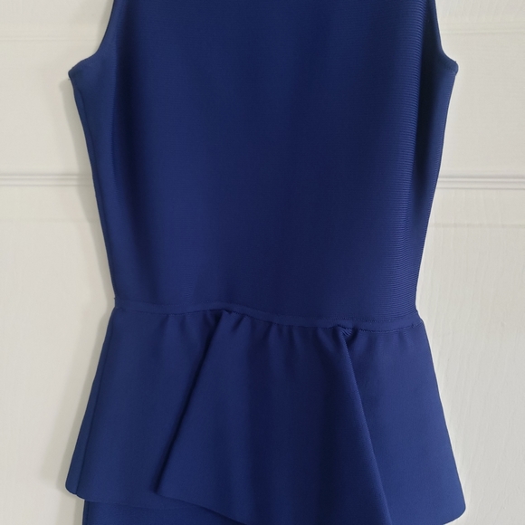 BCBGMaxAzria Blue Peplum Dress! - Picture 5 of 5